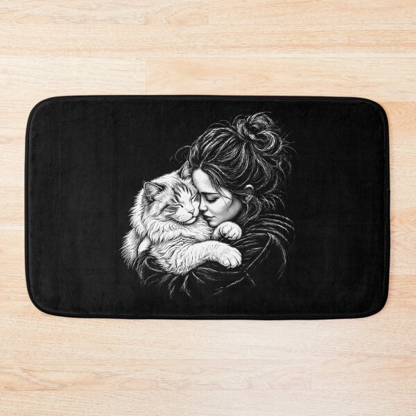 Item preview, Ragamuffin Cat Cuddling Girl designed and sold by gunaone-design.