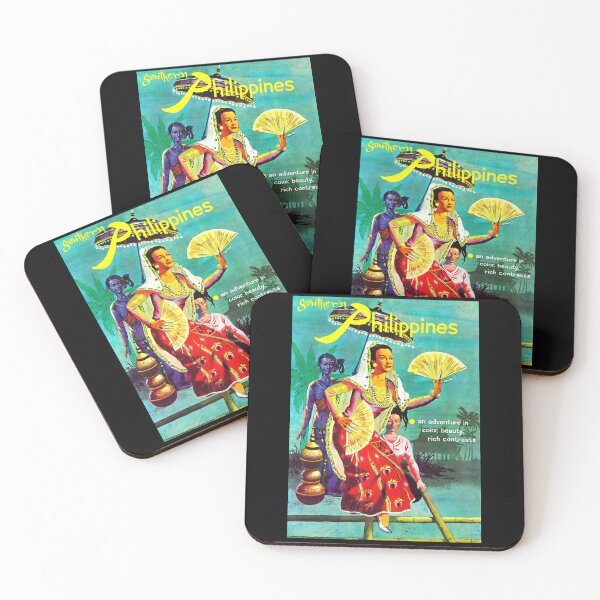 Item preview, Vintage Travel Poster | Southern Philippines Adventure | Colorful Cultural Art | Exotic Landscapes & Traditional Attire designed and sold by artofuniverse.