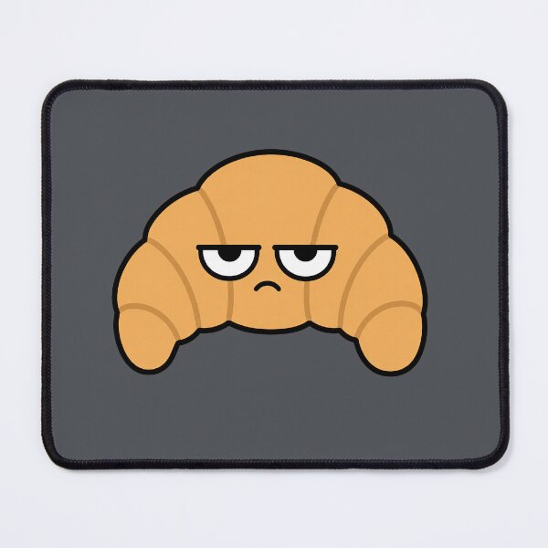 Item preview, Grumpy Croissant Resting Bitch Face Cartoon designed and sold by Bitchy Little Things.