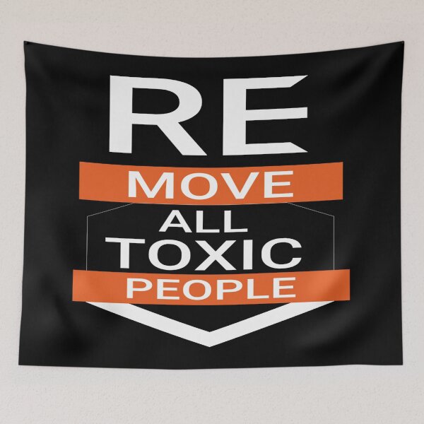 Item preview, Remove Toxic People Motivational Typography designed and sold by Johnnies.