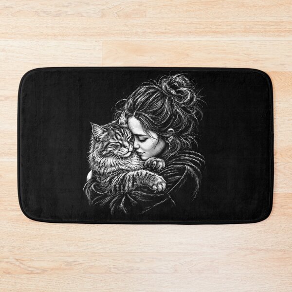 Item preview, Siberian Cat Cuddle Girl designed and sold by gunaone-design.