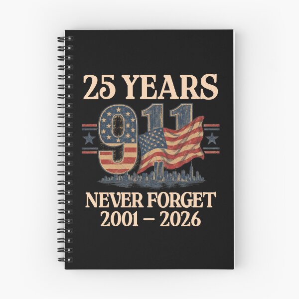 Item preview, 9/11 25 Years Never Forget Vintage American Flag Design designed and sold by ArtofDari.
