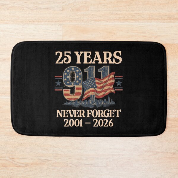 Item preview, 9/11 25 Years Never Forget Vintage American Flag Design designed and sold by ArtofDari.