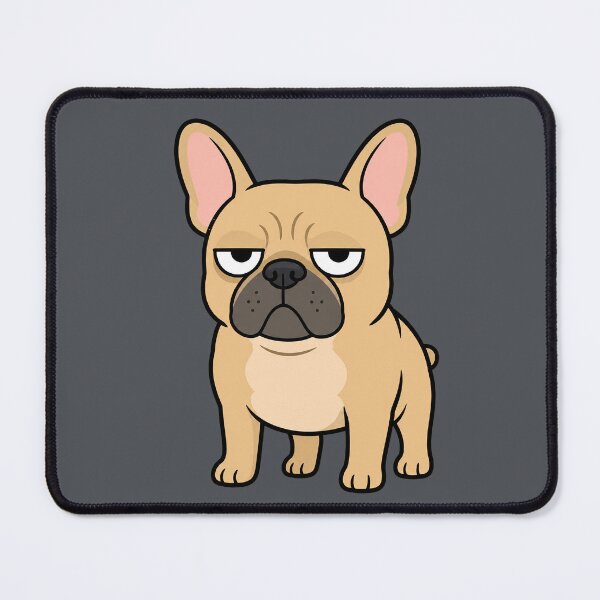 Item preview, Grumpy French Bulldog Resting Bitch Face Cartoon designed and sold by Bitchy Little Things.