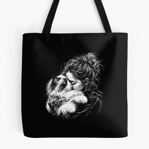 Item preview, Ragdoll Cat hugging Girl designed and sold by gunaone-design.