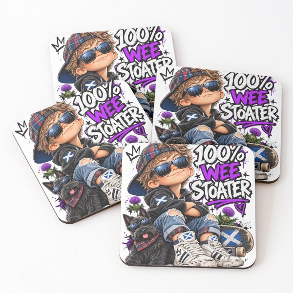 Item preview, 100% Wee Stoater – Wild Weans Scottish Kids T-Shirt designed and sold by Thistleinkart.