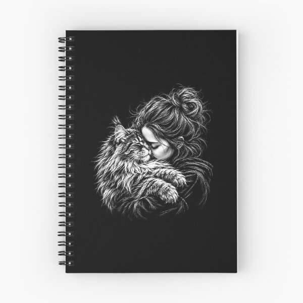 Item preview, Maine Coon Cat Hugger Girl  designed and sold by gunaone-design.