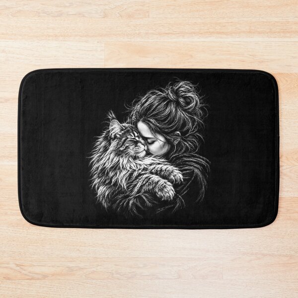 Item preview, Maine Coon Cat Hugger Girl  designed and sold by gunaone-design.