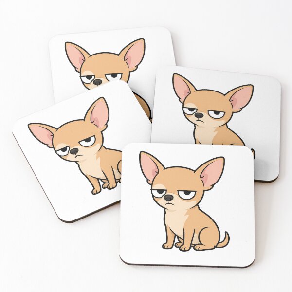 Item preview, Grumpy Chihuahua Resting Bitch Face Cartoon designed and sold by Bitchy Little Things.