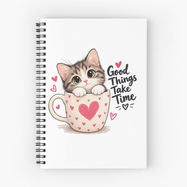 Item preview, Cute Cat Coffee Good Things Take Time designed and sold by saly55887.