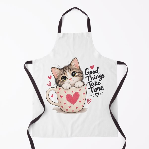 Item preview, Cute Cat Coffee Good Things Take Time designed and sold by saly55887.