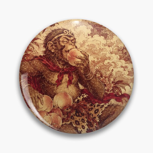 Item preview, Sun Wukong and the Peaches of Immortality — Journey to the West Art designed and sold by Bodique.