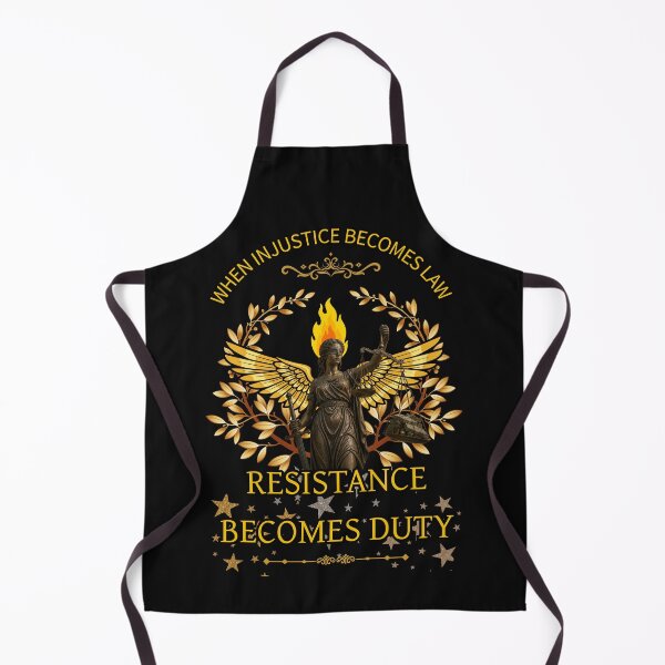 Item preview, When Injustice Becomes Law, Resistance Becomes Duty – Lady Justice Art designed and sold by GoGreenlove.