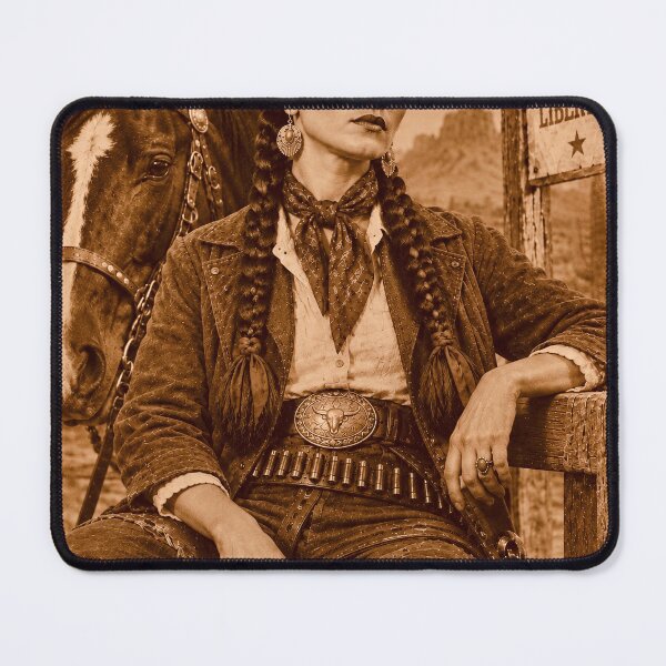 Item preview, Vintage Sepia Cowgirl Frida  designed and sold by reggiemercedes.