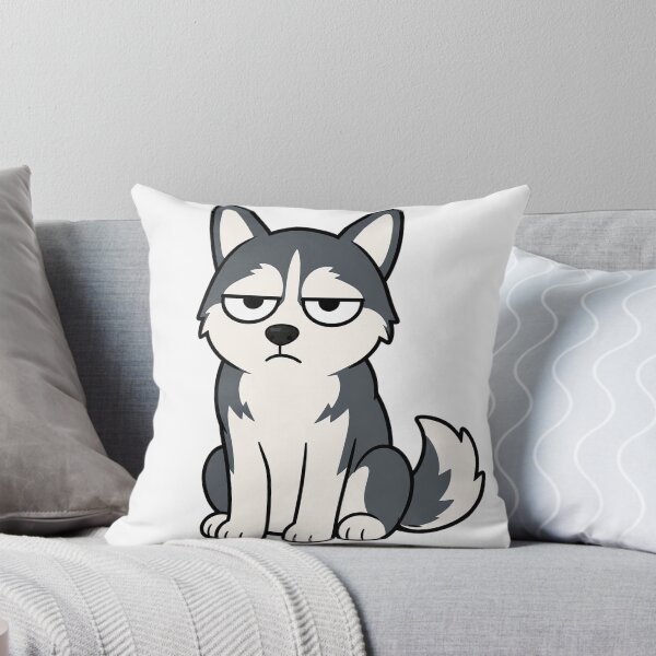 Item preview, Grumpy Siberian Husky Resting Bitch Face Cartoon designed and sold by Bitchy Little Things.