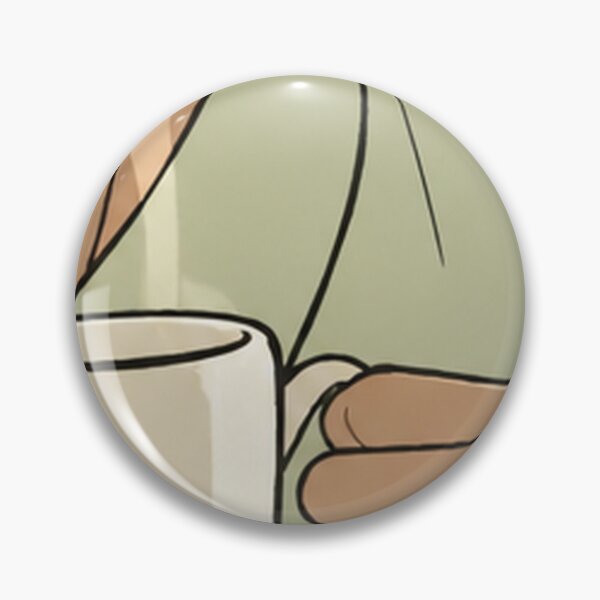 Artikelvorschau, Denji mit einer Tasse Kaffee entworfen und verkauft von Migi-Desu.