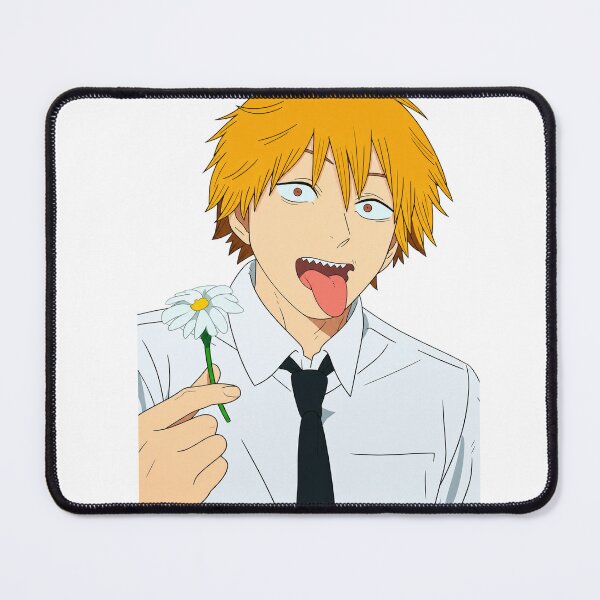 Item preview, Denji with a flower smiling designed and sold by Migi-Desu.
