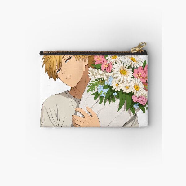 Item preview, Denji with a bouquet of flowers designed and sold by Migi-Desu.