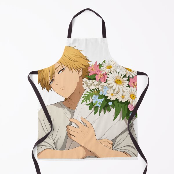 Item preview, Denji with a bouquet of flowers designed and sold by Migi-Desu.