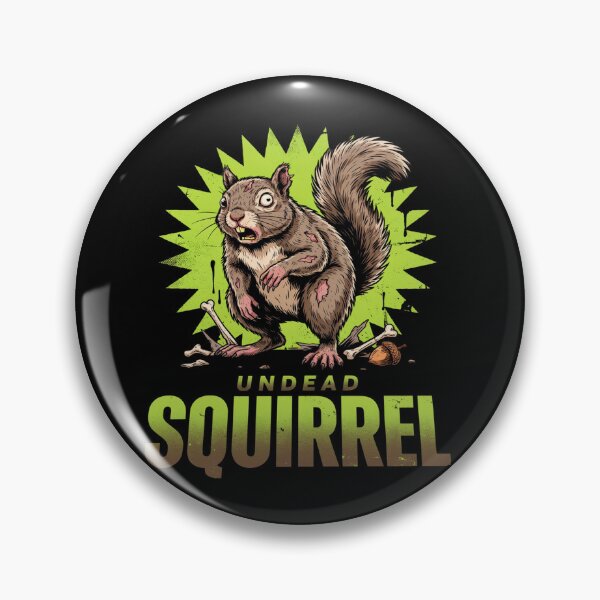 Item preview, Squirrel Undead Creature Zombie Creepy Horror  designed and sold by OurFunnyDesigns.