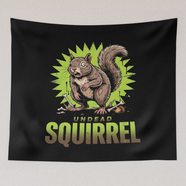 Item preview, Squirrel Undead Creature Zombie Creepy Horror  designed and sold by OurFunnyDesigns.