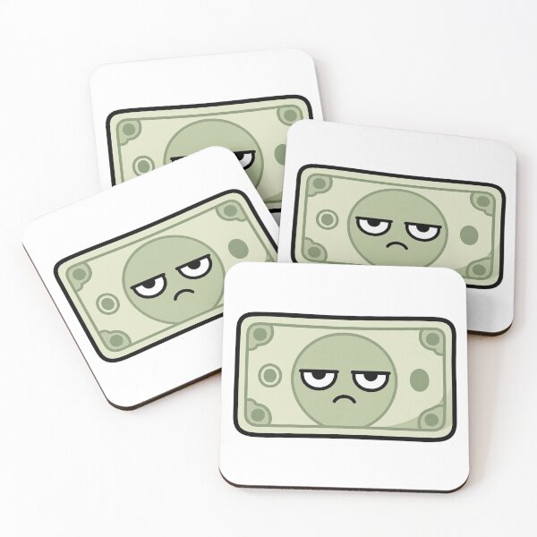Item preview, Grumpy Dollar Bill Resting Bitch Face Cartoon designed and sold by Bitchy Little Things.