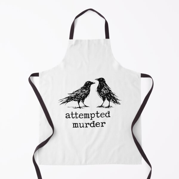 Item preview, Attempted Murder Crows — Funny Gothic Bird Pun Design designed and sold by Krasnovaovaova.
