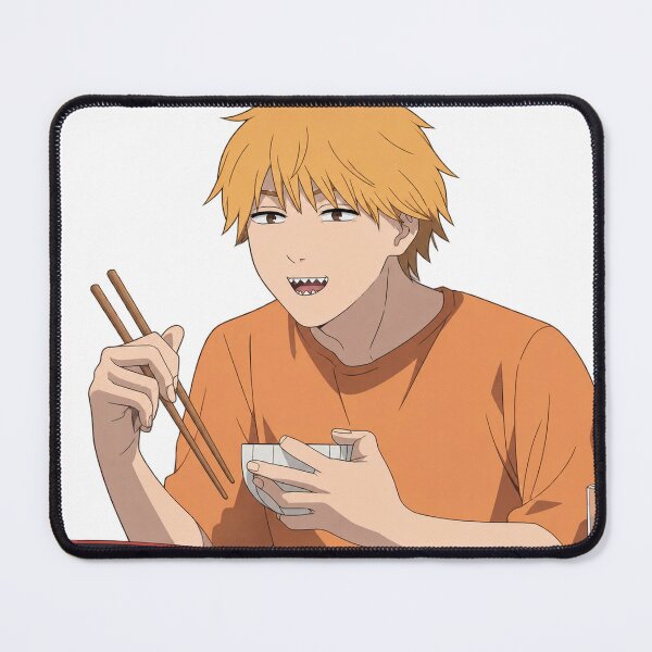 Item preview, Denji eating designed and sold by Migi-Desu.
