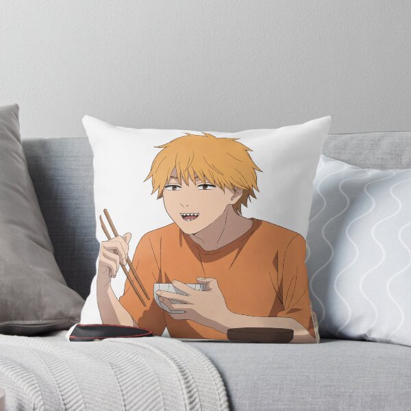 Item preview, Denji eating designed and sold by Migi-Desu.