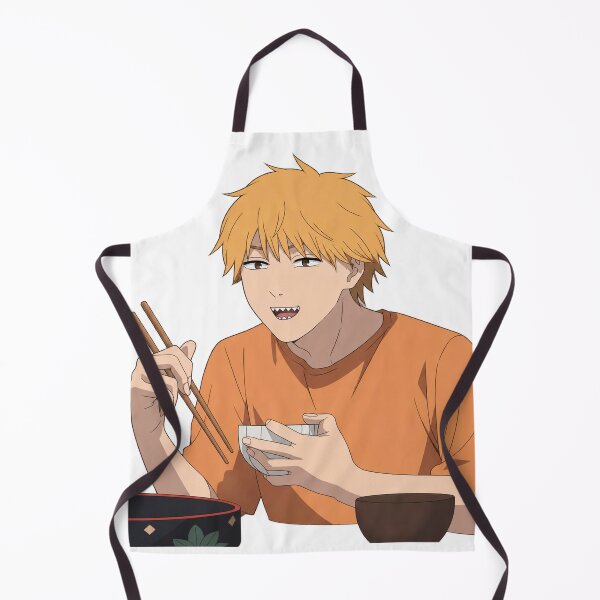Item preview, Denji eating designed and sold by Migi-Desu.