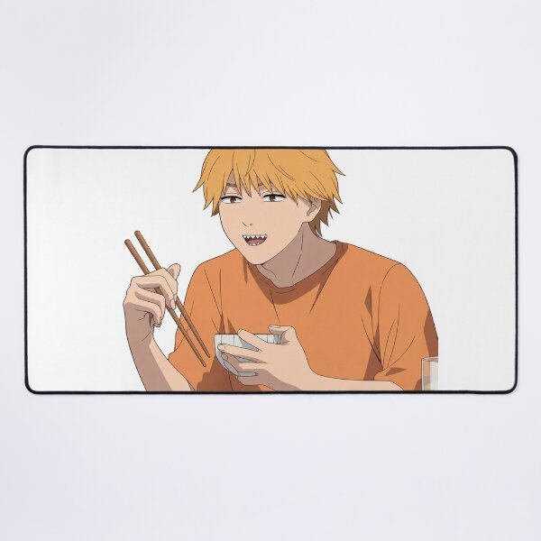 Item preview, Denji eating designed and sold by Migi-Desu.