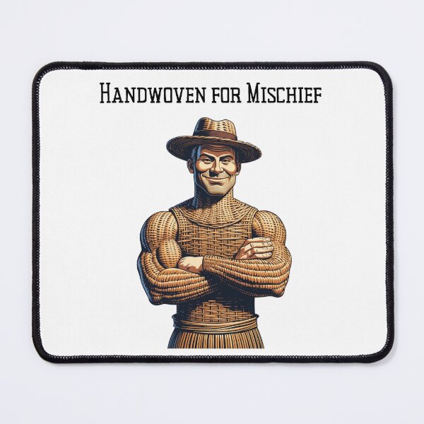 Item preview, Handwoven for Mischief – Woven Man Graphic Tee | Wicker Mischief Collection designed and sold by SIGNAL & BLOOM.