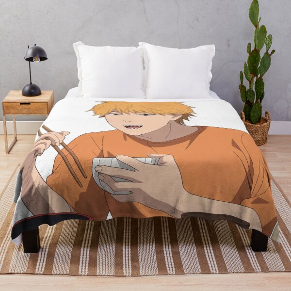 Item preview, Denji eating designed and sold by Migi-Desu.