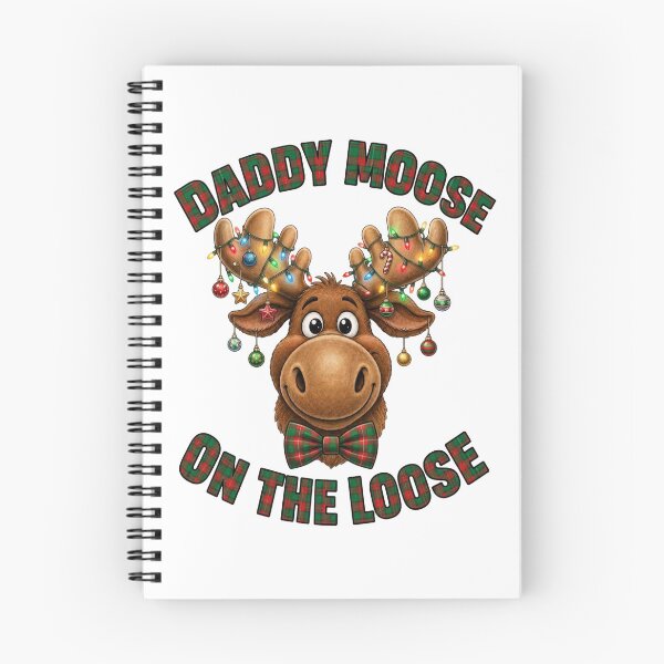 Item preview, Daddy Moose Sleigh Bells Ring Cute Christmas Art designed and sold by ScenicRoute66.