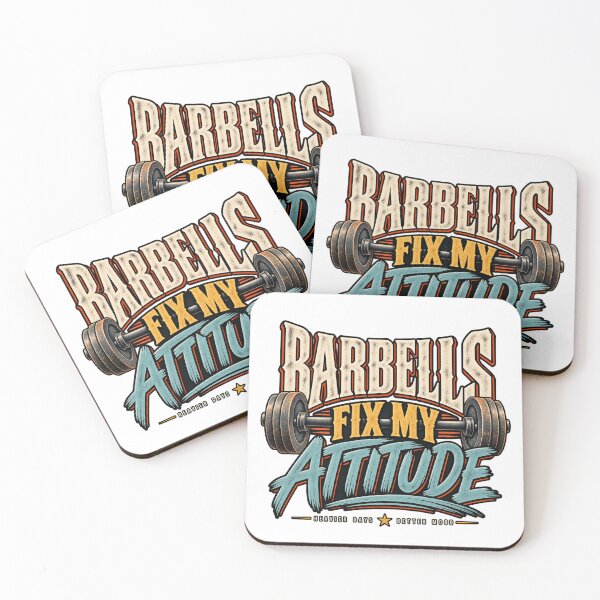 Item preview, Barbells Fix My Attitude Gym Humor designed and sold by FZ Studio .