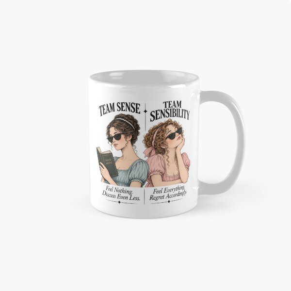 Item preview, Team Sense vs Team Sensibility – Jane Austen Literary Humor designed and sold by kindprints.