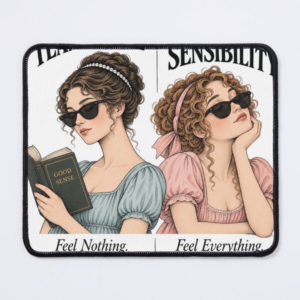 Item preview, Team Sense vs Team Sensibility – Jane Austen Literary Humor designed and sold by kindprints.