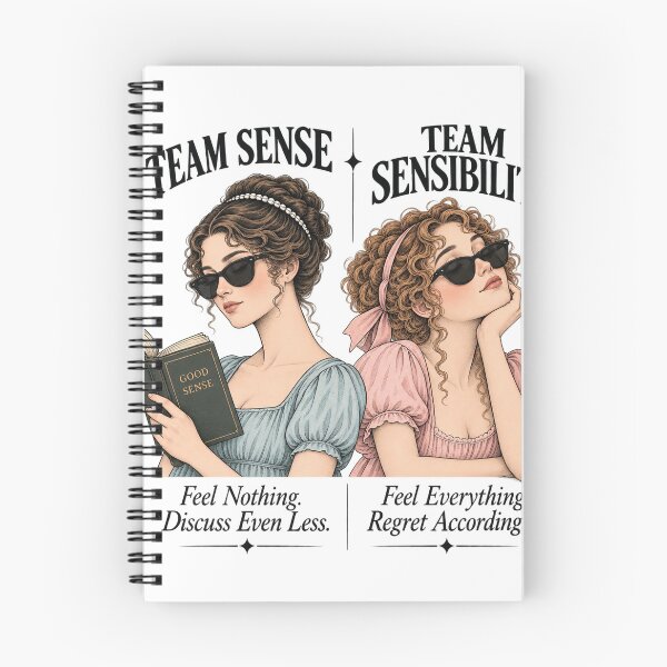 Item preview, Team Sense vs Team Sensibility – Jane Austen Literary Humor designed and sold by kindprints.
