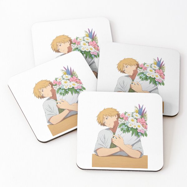 Item preview, Denji with flowers designed and sold by Migi-Desu.