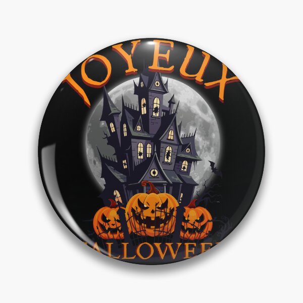 Item preview, Happy Halloween Haunted Mansion and Pumpkins designed and sold by bonnes-fetes.
