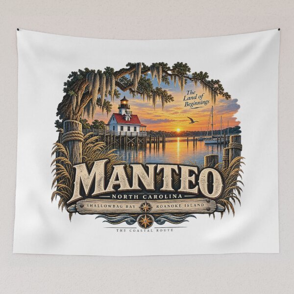 Item preview, Manteo Land of Beginnings designed and sold by The Coastal Route.
