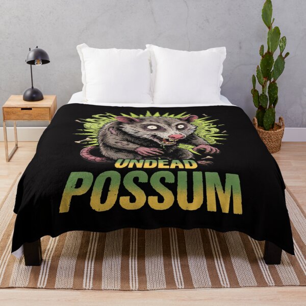 Item preview, Opossum Undead Creature Zombie Creepy with Zom-Bones designed and sold by OurFunnyDesigns.