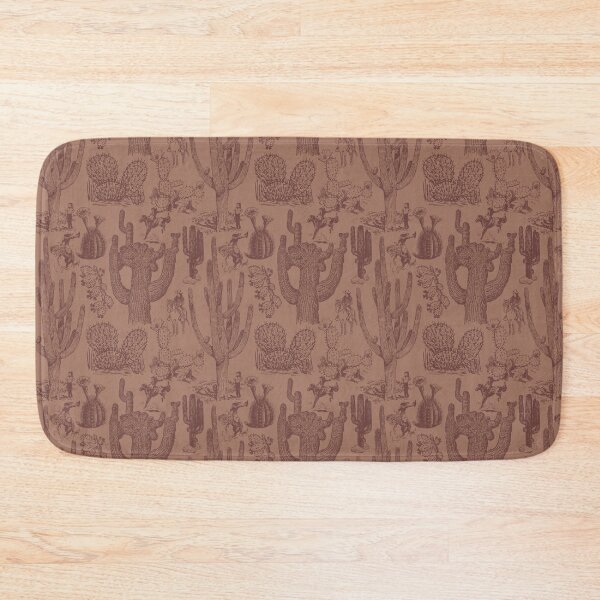 Item preview, Western Cactoile with Cowgirls in Pantone Mocha Mousse designed and sold by YesterdayColl.