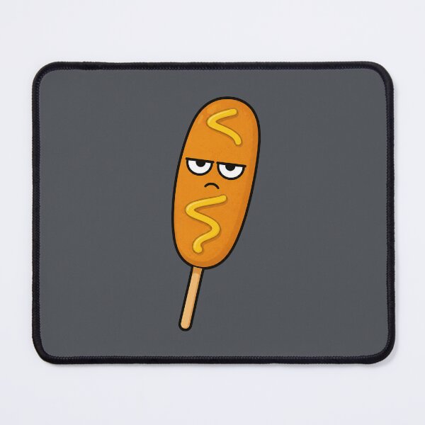 Item preview, Grumpy Corn Dog Resting Bitch Face Cartoon designed and sold by Bitchy Little Things.