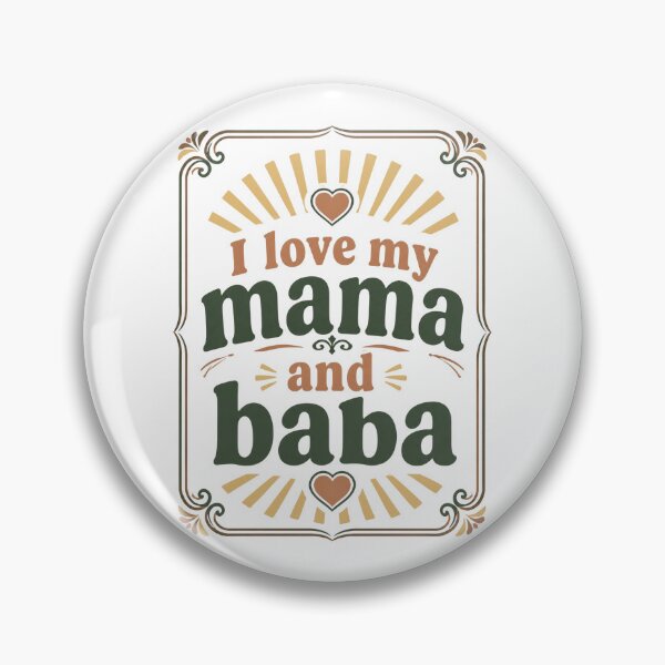 Item preview, I love my mama and baba designed and sold by NurAliDesigns.