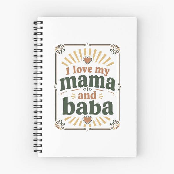 Item preview, I love my mama and baba designed and sold by NurAliDesigns.