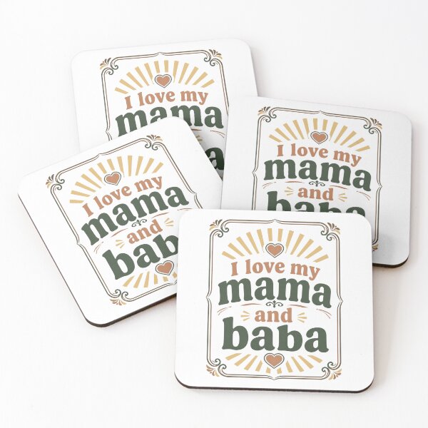 Item preview, I love my mama and baba designed and sold by NurAliDesigns.