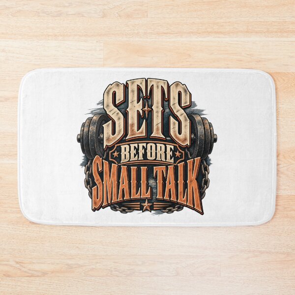 Item preview, Sets Before Small Talk Gym Humor designed and sold by FZ Studio .
