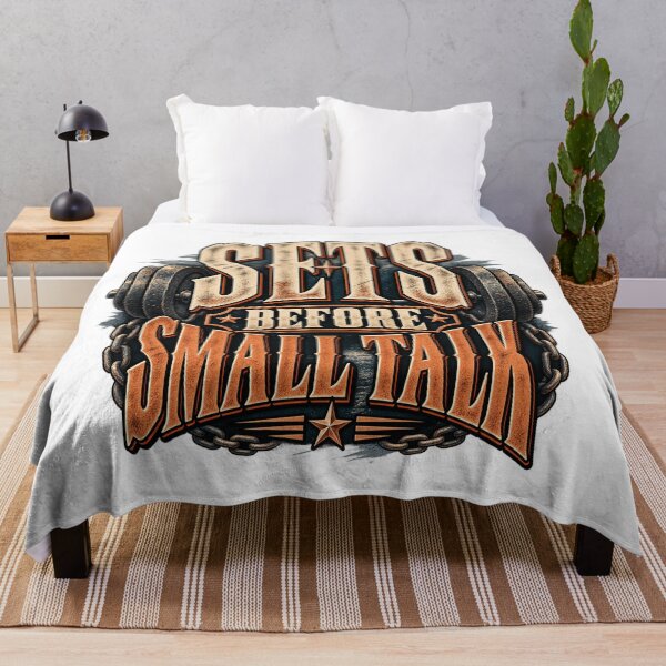 Item preview, Sets Before Small Talk Gym Humor designed and sold by FZ Studio .