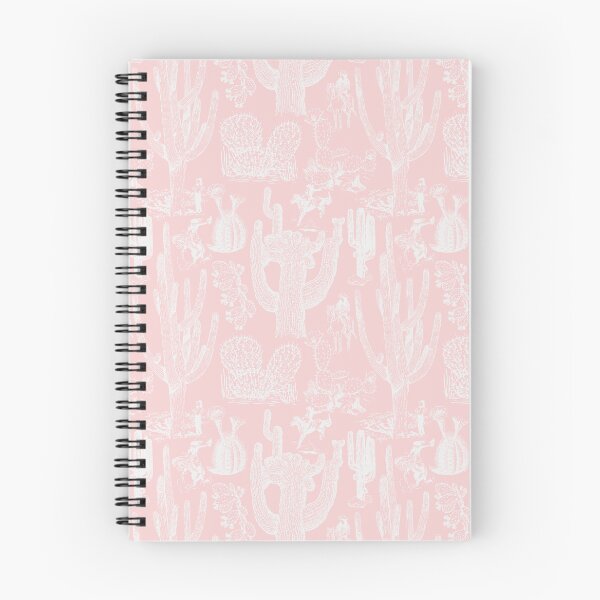 Item preview, Western Cactoile with Cowgirls in Light Dogwood Pink + White designed and sold by YesterdayColl.